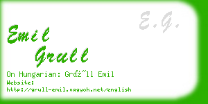 emil grull business card